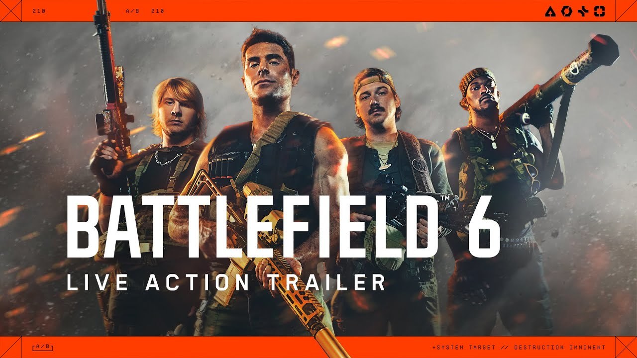 Battlefield 6 mata a Zac Efron en el tráiler de lanzamiento