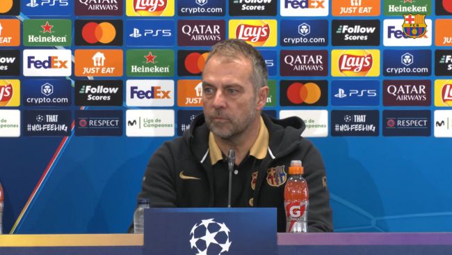 Hansi Flick, multado por la UEFA por su conducta durante el Inter-Barça