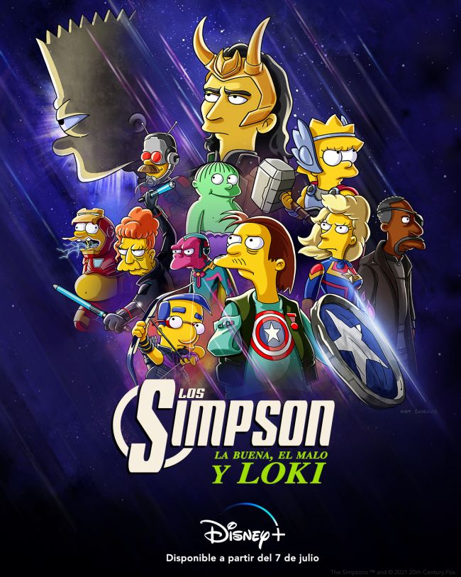 La nueva aventura de Loki es un crossover con Los Simpson