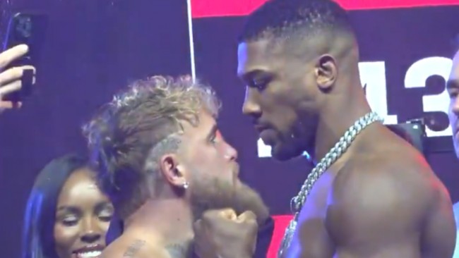 Anthony Joshua pesa 13 kg más que Jake Paul antes del combate de boxeo en Netflix