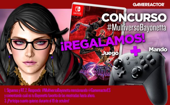 Sorteo: Regalamos Bayonetta 3 y un mando Pro con el concurso  #MultiversoBayonetta
