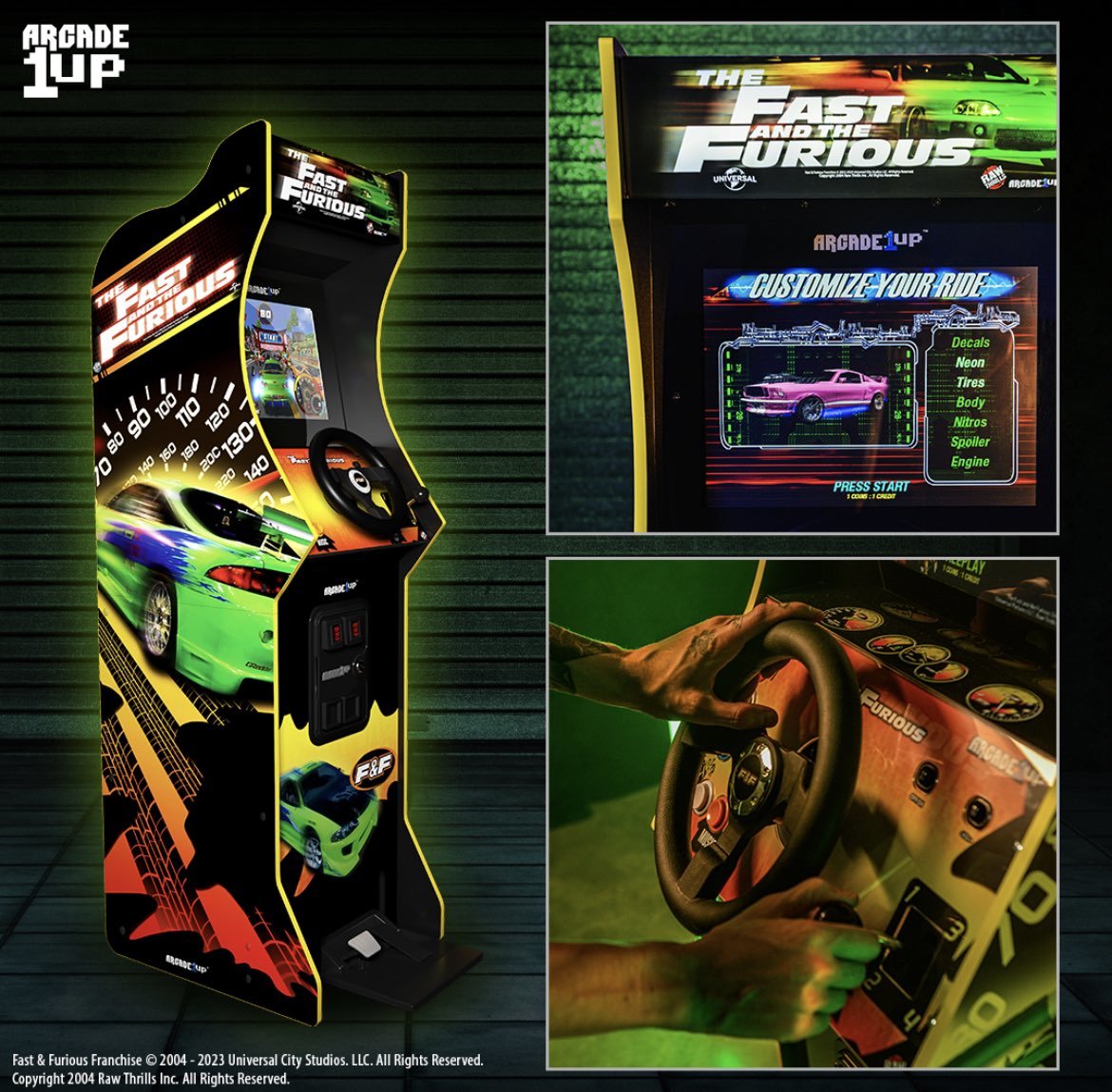 There is now a Fast and Furious arcade cabinet