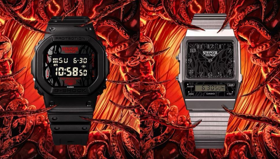 Casio celebra la temporada final de Stranger Things con dos relojes de diseño inspirados en el Mundo del Revés