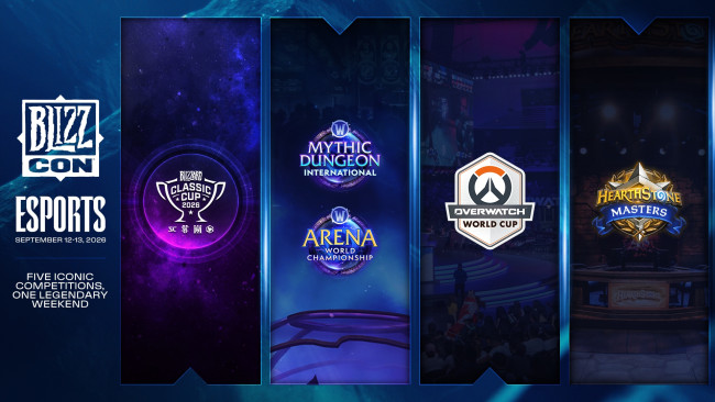 La BlizzCon 2026 contará con cinco grandes torneos de esports