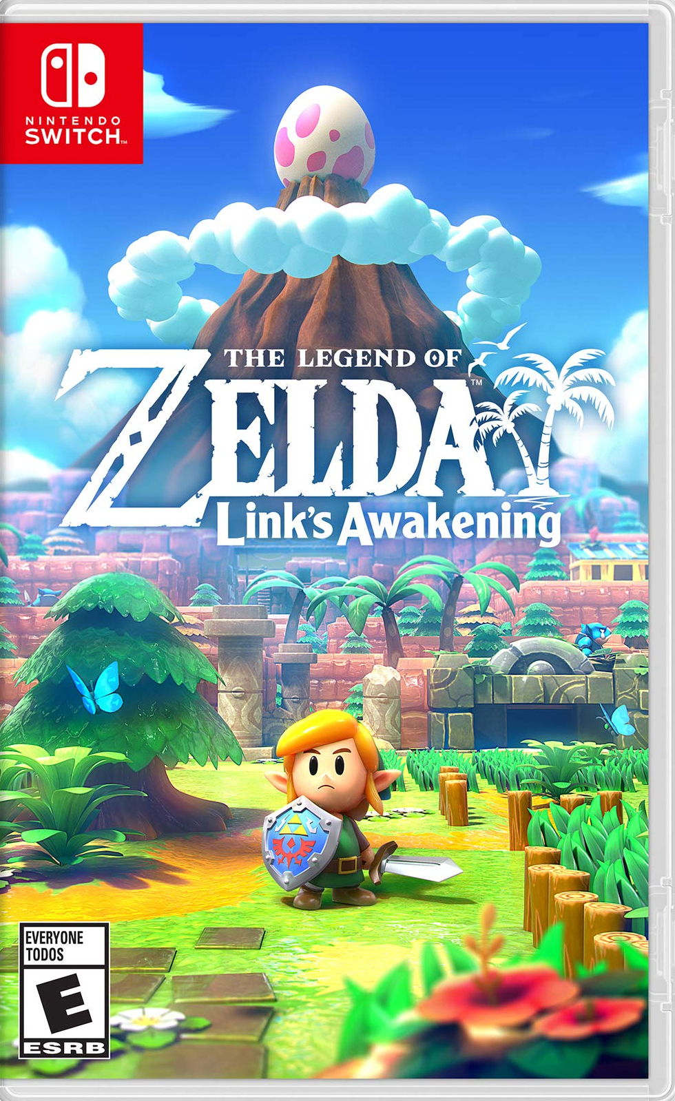 Portada y amiibo de Zelda Link's Awakening