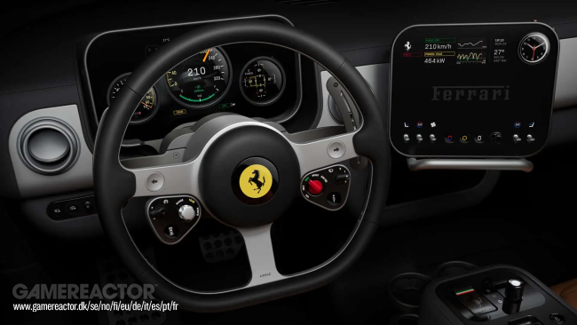 Ferrari desvela el interior de su primer coche eléctrico