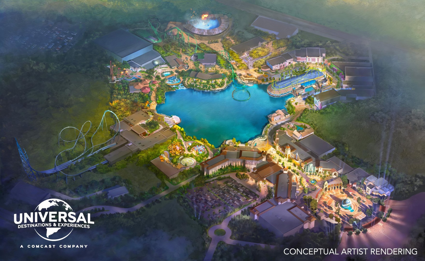 El parque temático británico de Universal desvela su nombre y logotipo definitivos, pronto se iniciarán las obras para su apertura en 2031