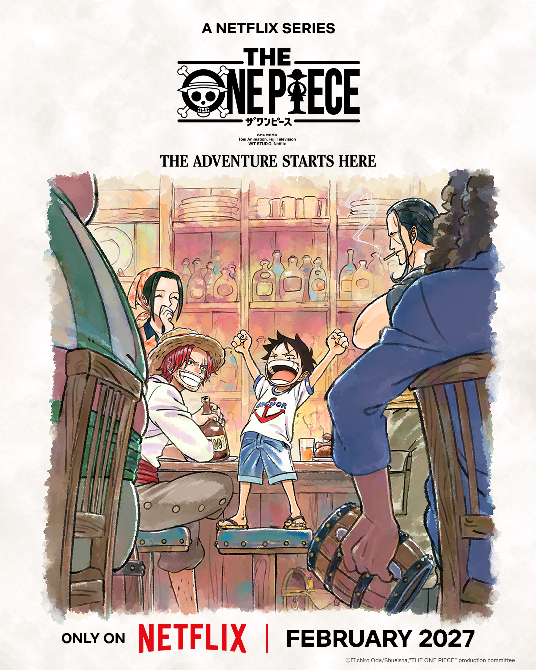 The One Piece, la reimaginación en forma de anime producido por Netflix sobre el manga original de Eichiiro Oda, estrenará sus primeros episoiod en febrero del año que viene