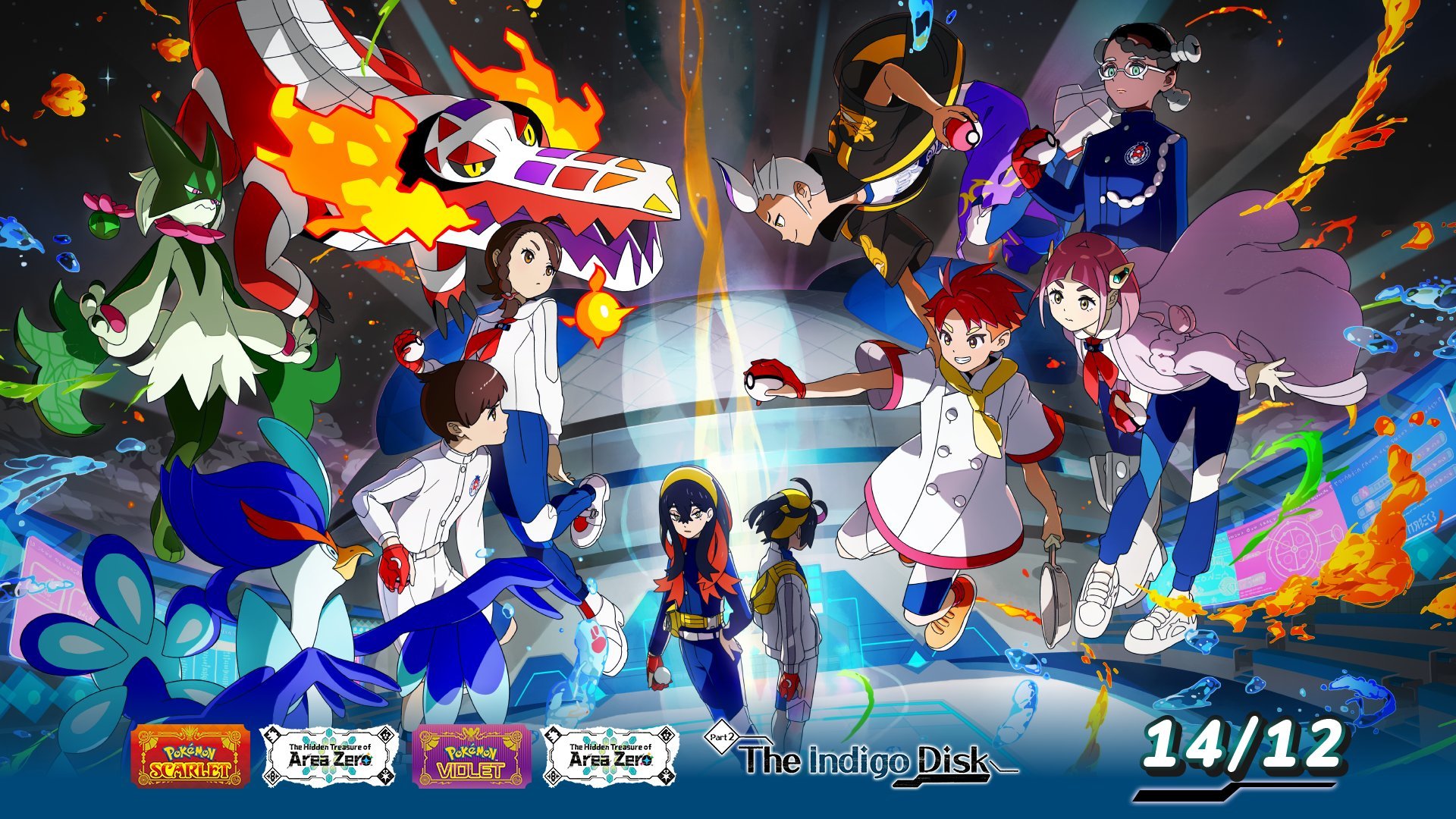 El Tesoro Oculto del Área Cero Parte 2: El Disco Índigo de Pokémon Escarlata y Púrpura se lanza el mes que viene
