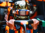El campe&oacute;n de F1 Lando Norris volvi&oacute; a la pista en las pruebas de post-temporada con un casco dorado