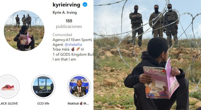 Kyrie Irving de los Dallas Mavericks cambia su foto de perfil en solidaridad con los niños palestinos