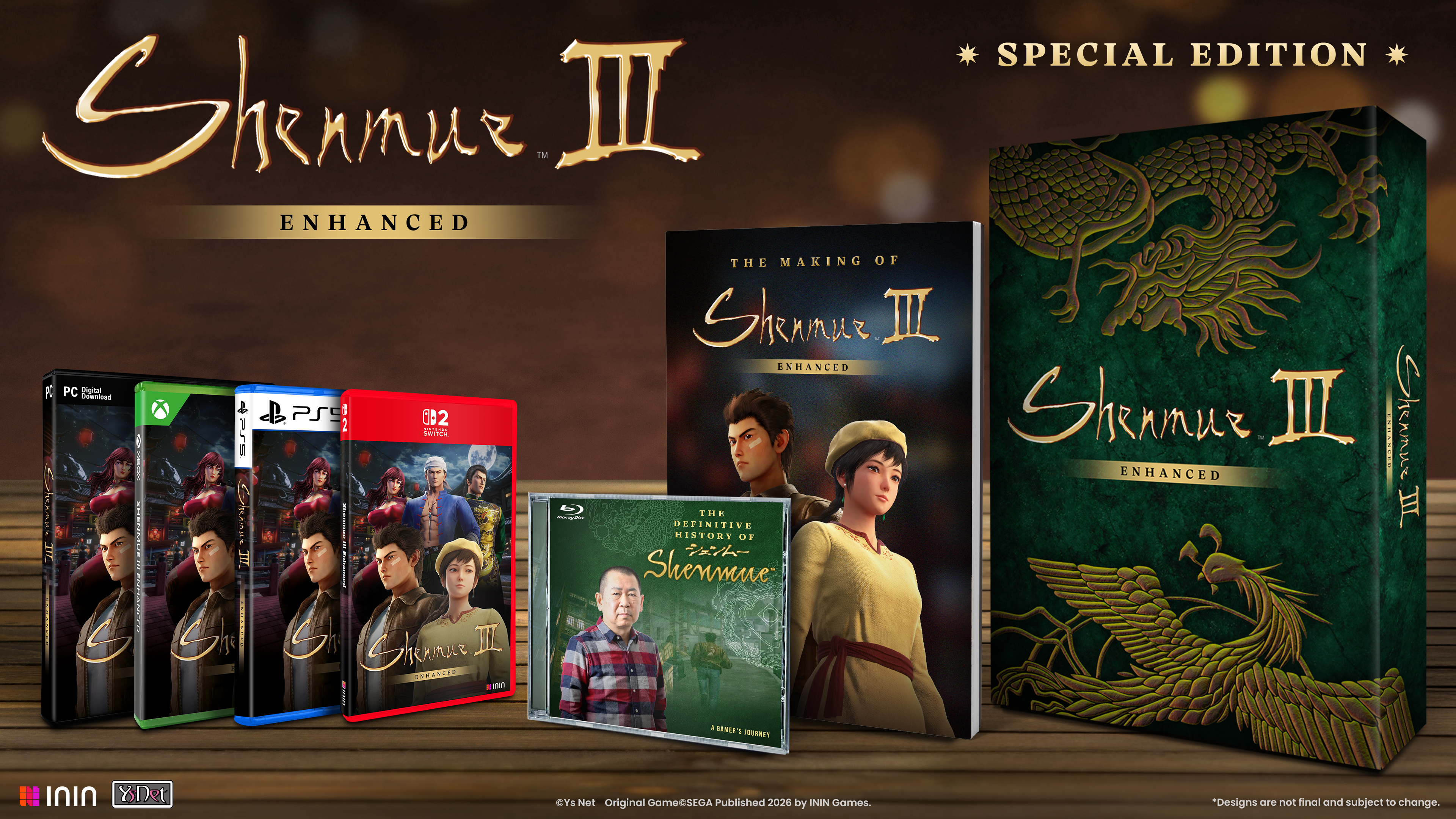 Shenmue III Enhanced tendrá una Edición Especial y una Edición Coleccionista