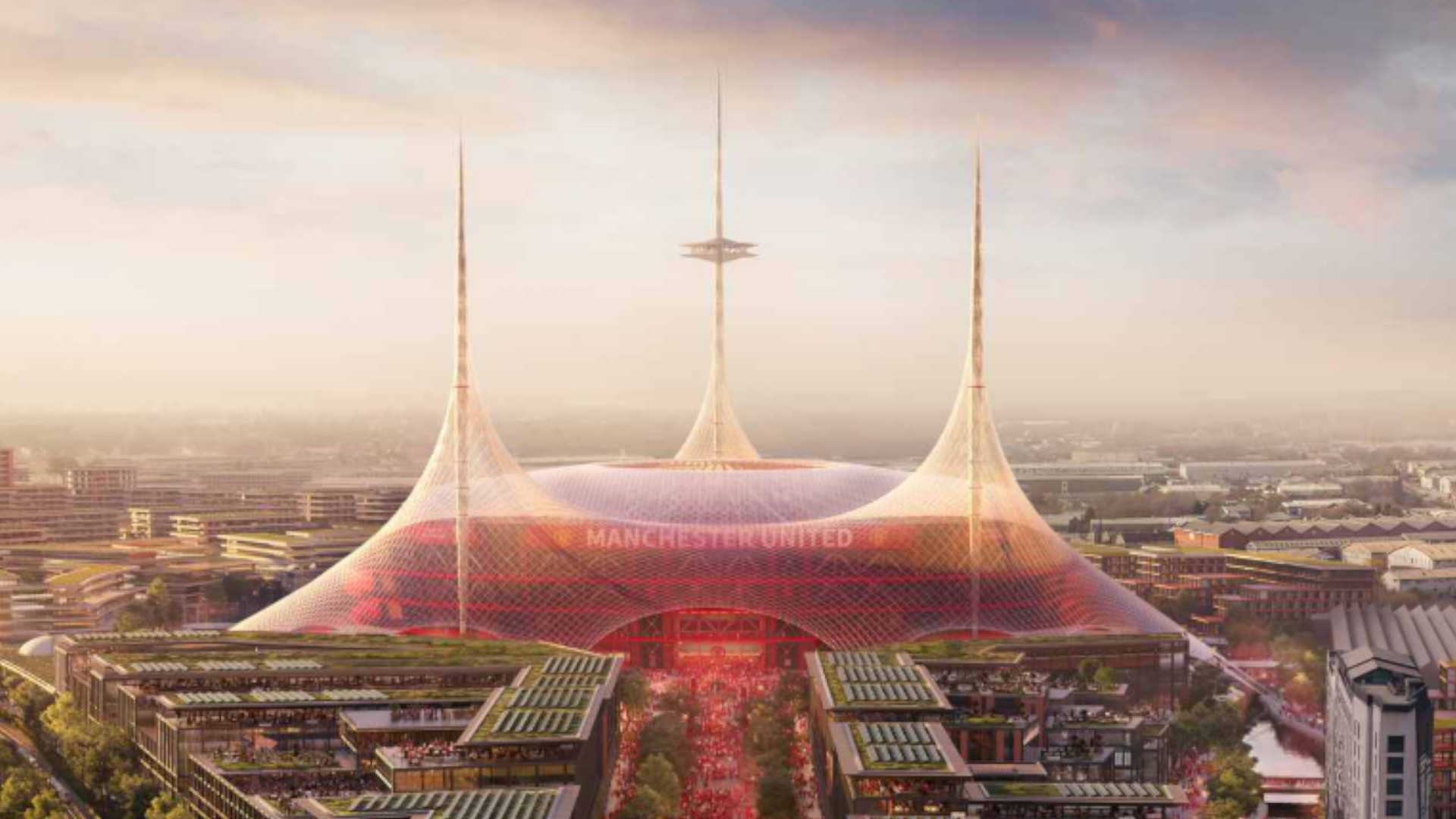 Manchester United desvela planes enormemente ambiciosos para un nuevo estadio, "una ciudad en miniatura del futuro"