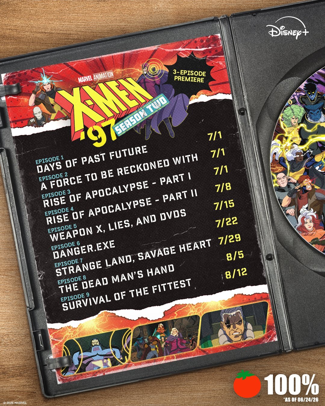 Aquí te contamos cuándo se estrenará cada episodio de «X-Men '97: Temporada 2» en Disney+
