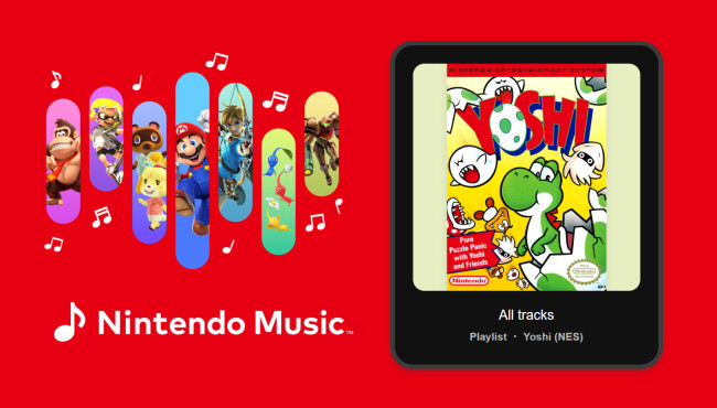 Se ha añadido una doble dosis de bandas sonoras de Yoshi a Nintendo Music