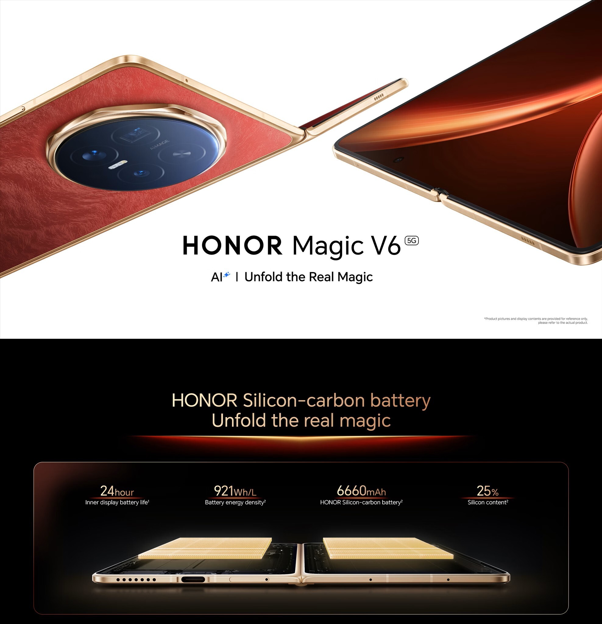 Honor lanza una batería de 6.600mAh en su nuevo teléfono plegable