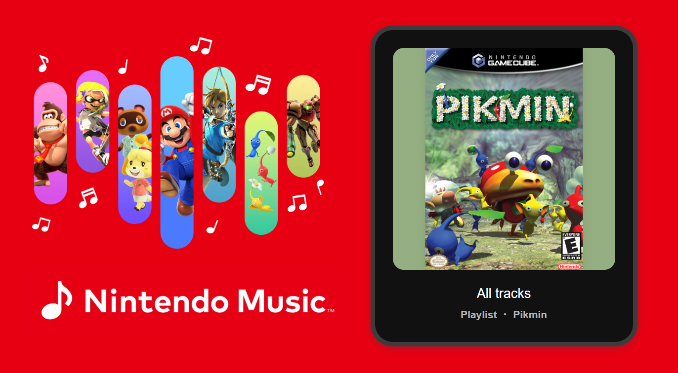 La banda sonora de Pikmin añadida a Nintendo Music