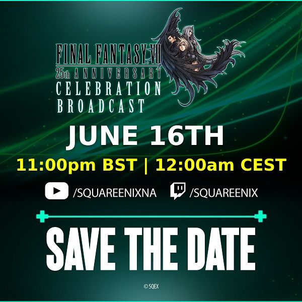 Anunciada una presentación de Square Enix por el 25 aniversario de Final Fantasy VII