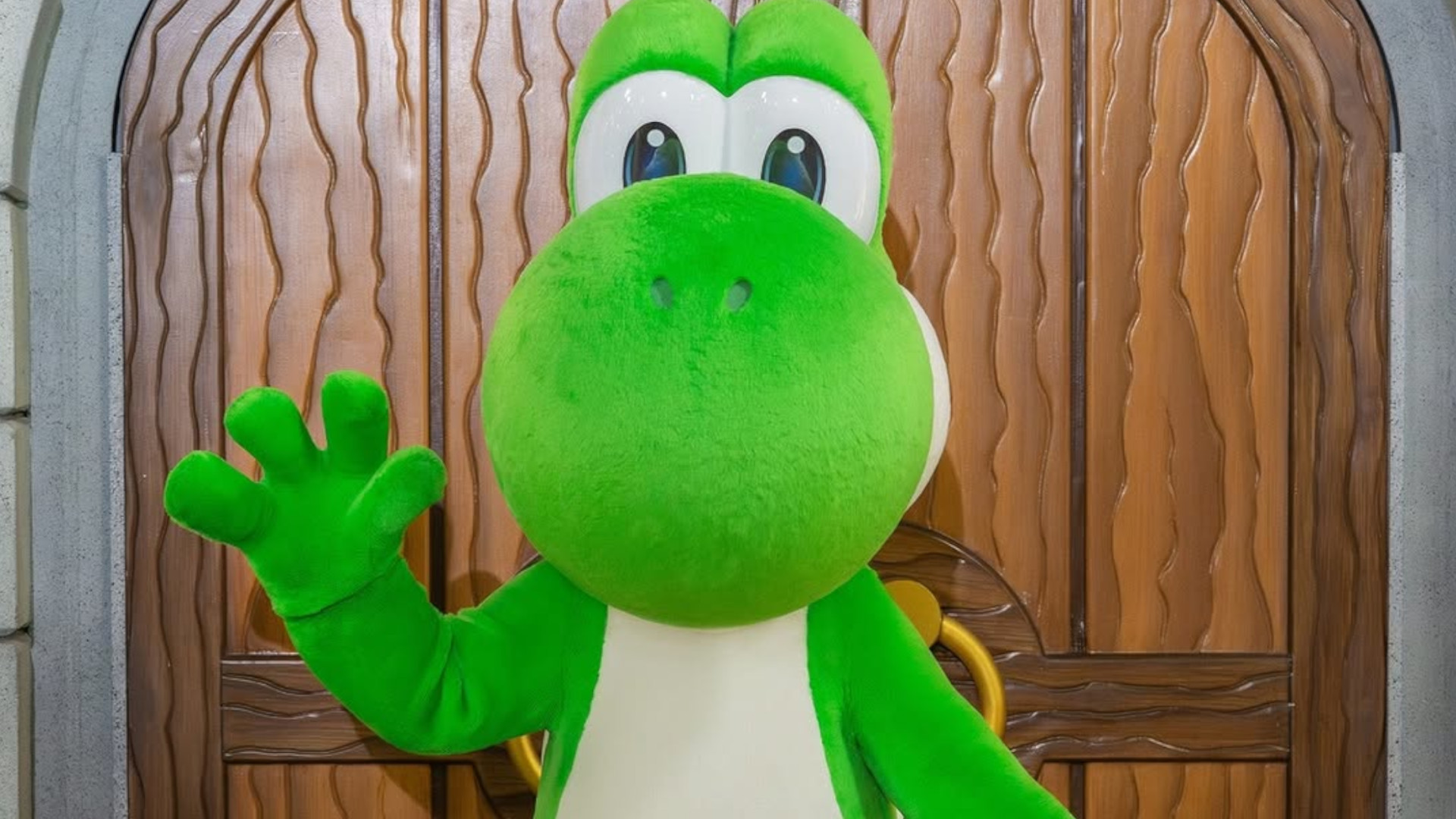 Yoshi hace su debut en Super Nintendo World como personaje meet and greet