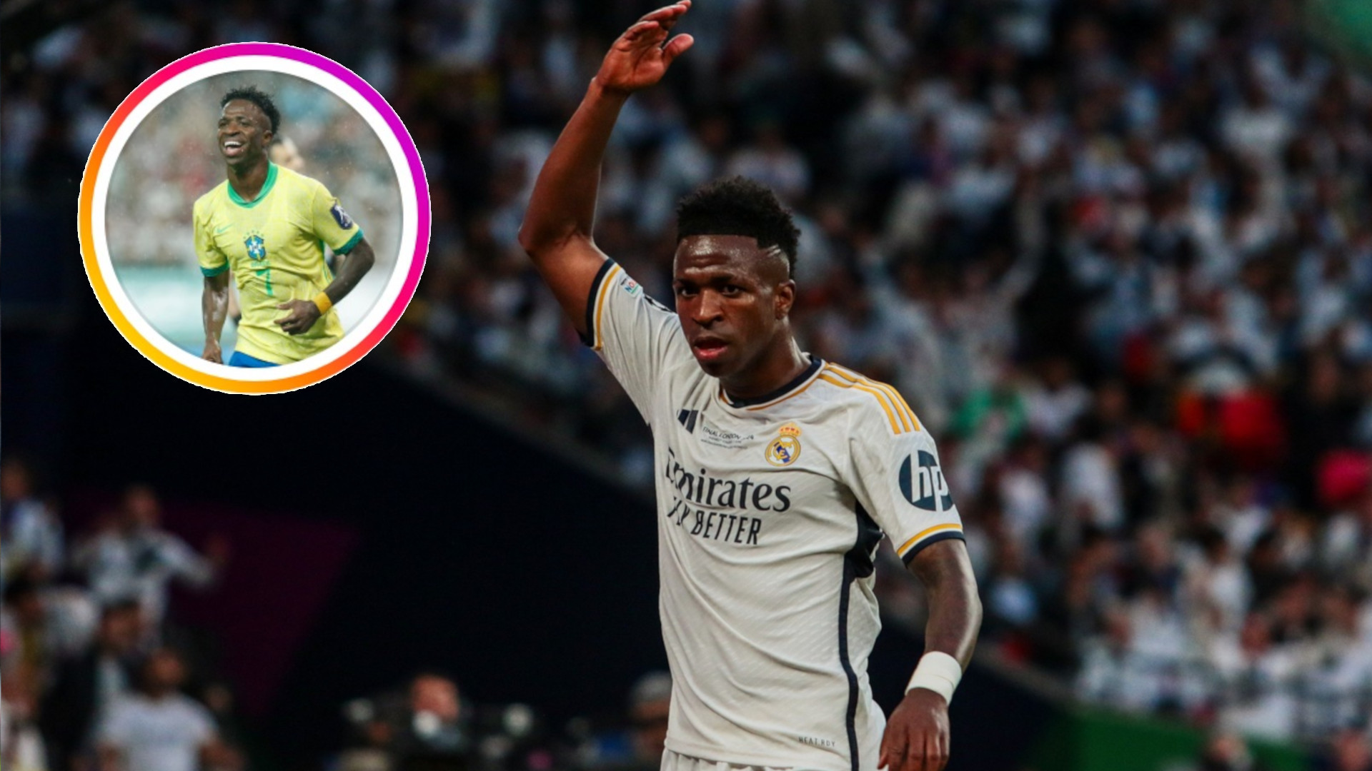 Se vacía la cuenta de Instagram de Vinícius en medio de las negociaciones