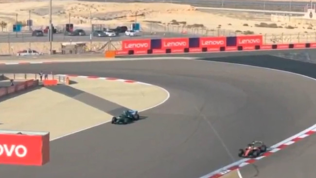 Fernando Alonso se queda tirado en medio de la carretera con su Aston Martin