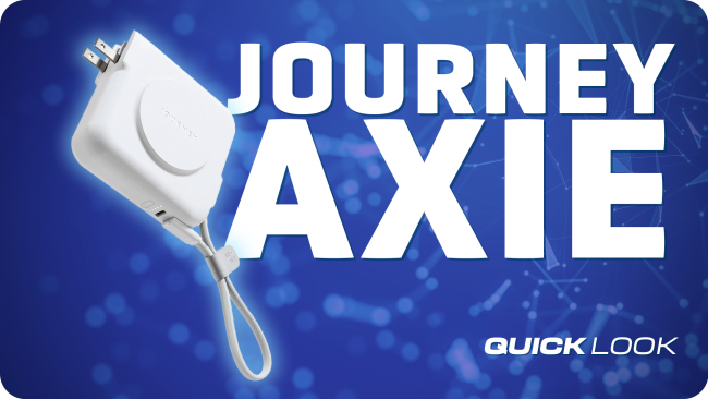 El cargador de pared AXIE de Journey también funciona como banco de energía