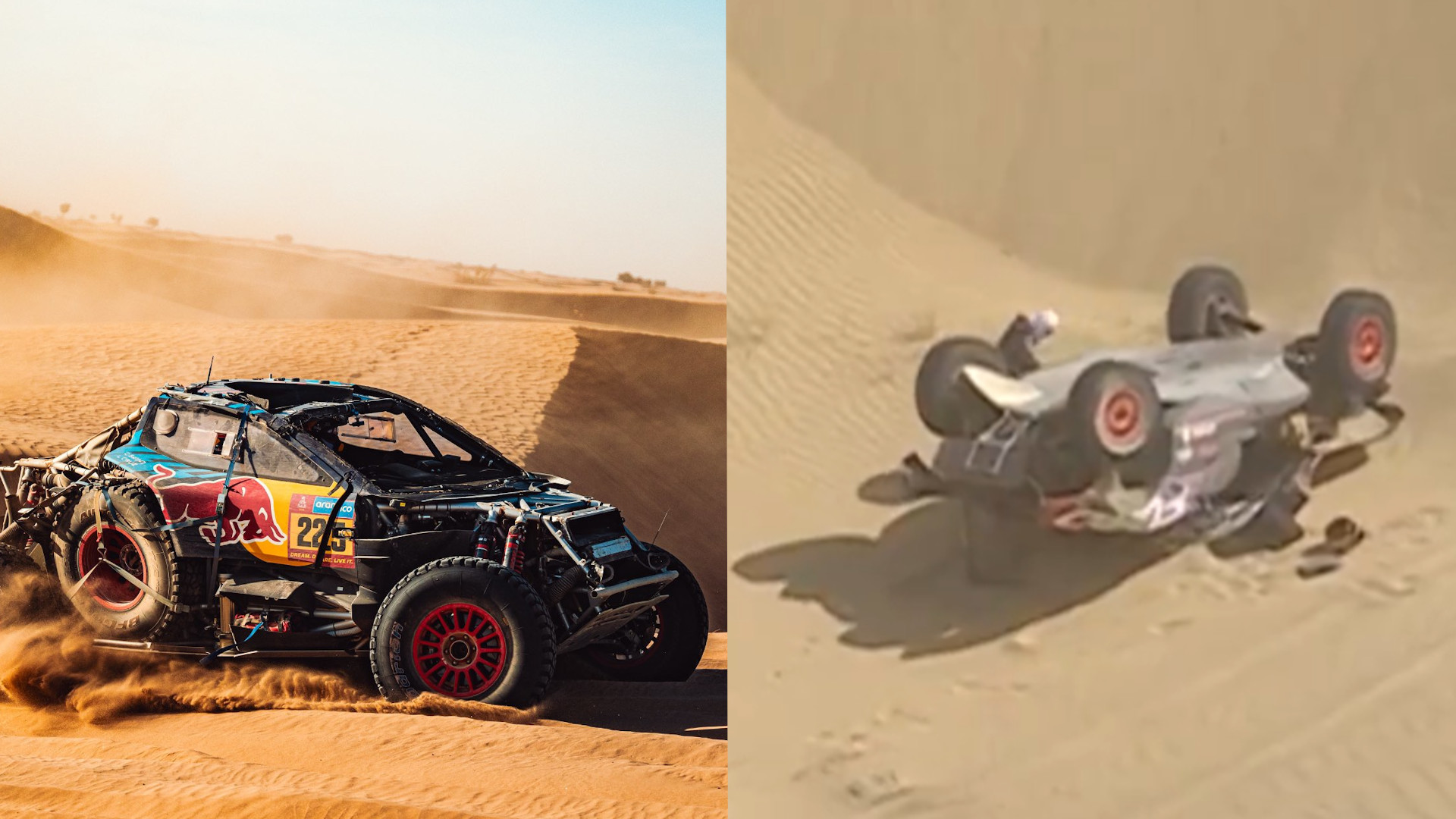 El vigente campeón del Dakar, Carlos Sainz, obligado a retirarse por su accidente