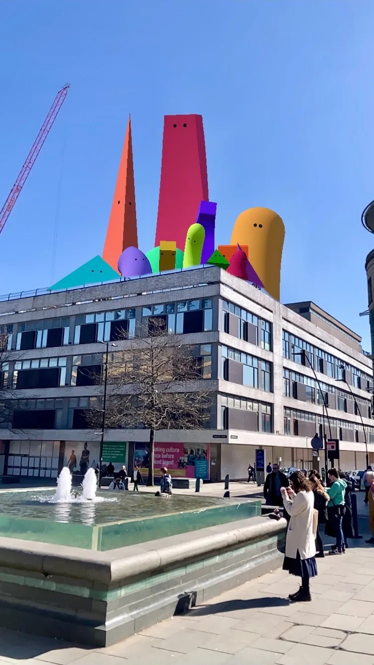 This UK town is overtaken by AR art
