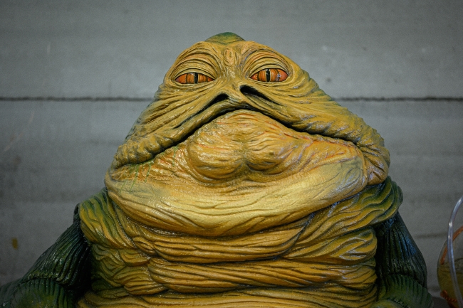 Regreso al Videoclub exhibe un espectacular Jabba the Hutt en el Parque Europa hasta el día 28 de septiembre