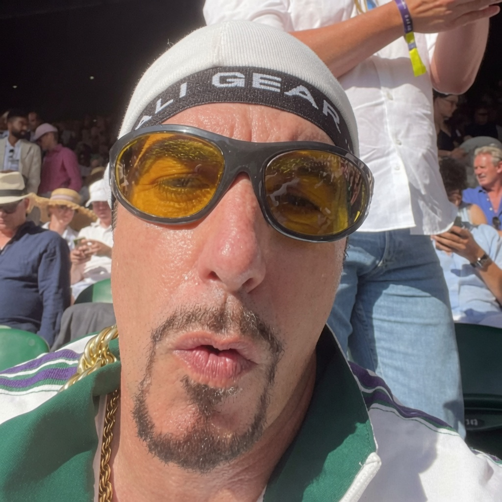 Ali G fue a ver la final de Wimbledon este fin de semana