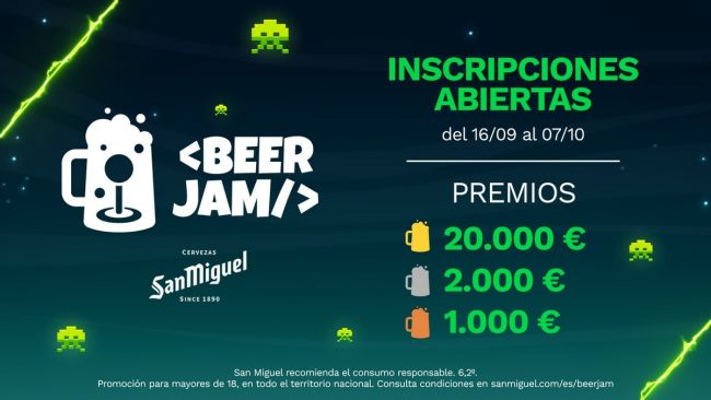 Cerveza, una 'jam' y 20.000 euros: la iniciativa de San Miguel para apoyar al desarrollo de videojuegos