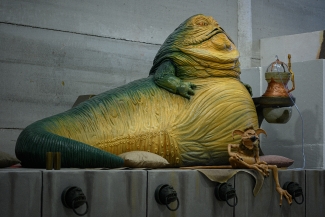Regreso al Videoclub exhibe un espectacular Jabba the Hutt en el Parque Europa hasta el día 28 de septiembre