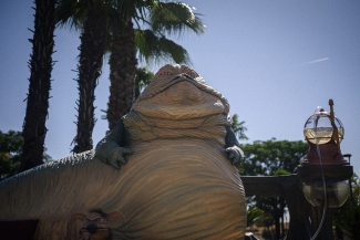 Regreso al Videoclub exhibe un espectacular Jabba the Hutt en el Parque Europa hasta el día 28 de septiembre