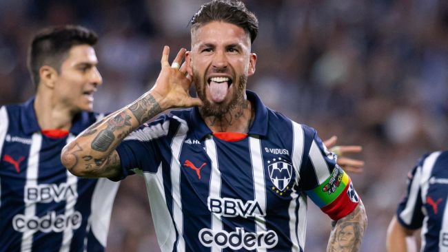 Sergio Ramos marca su primer gol con el Monterrey en la liga mexicana
