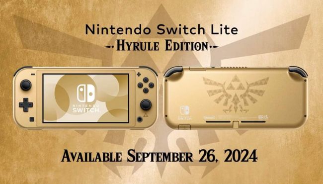 Una edición especial de Nintendo Switch Lite llamada Hyrule Edition se lanzará este otoño