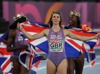 Amy Hunt, de Gran Breta&ntilde;a, gana su primer oro individual en los 100 m del Campeonato de Europa