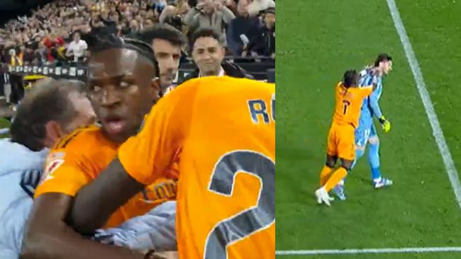 Vinícius Jr. recibe dos partidos de sanción tras agredir al portero del Valencia