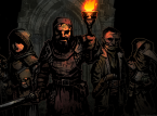 Desfile de miniaturas del juego de Darkest Dungeon de tablero