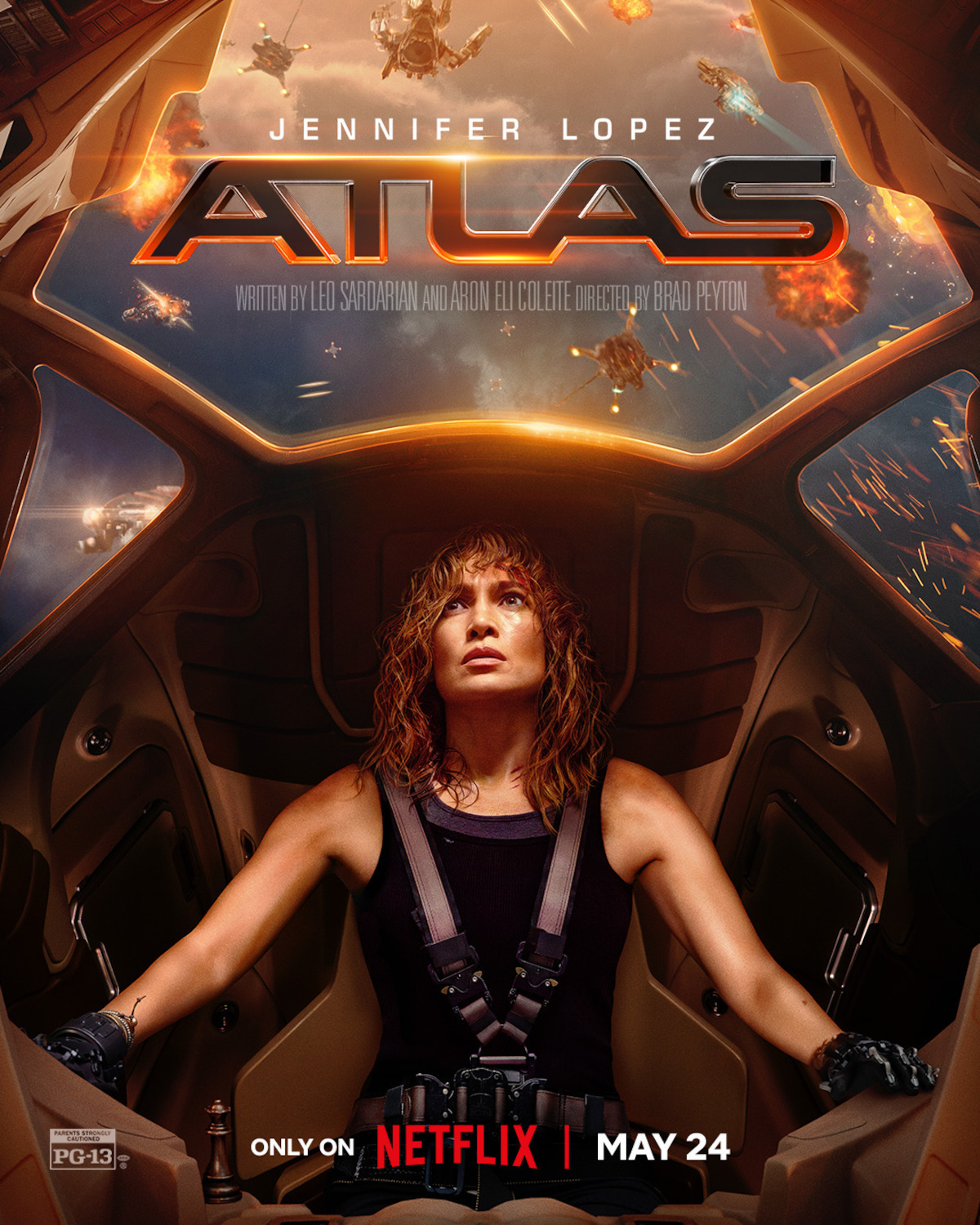 Jennifer López lucha contra las máquinas en Atlas, que llega a Netflix el mes que viene