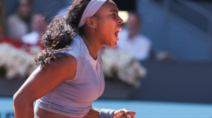 Coco Gauff, finalista en el Abierto de Miami,M siente el 