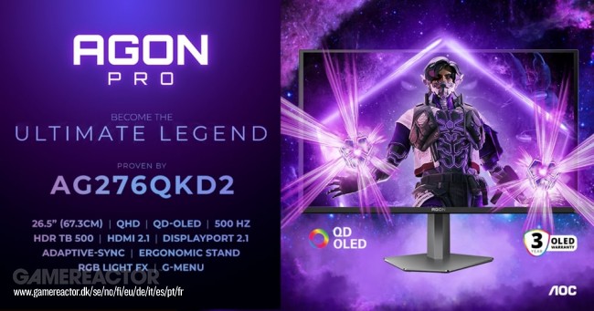 AGON by AOC presenta su nuevo monitor para Gaming de 500 Hz
