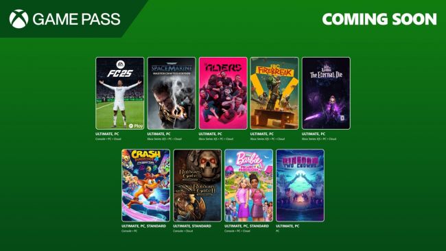 Crash Bandicoot, FC 25, Warhammer 40.000 y el último título de Remedy se añadirán con Game Pass