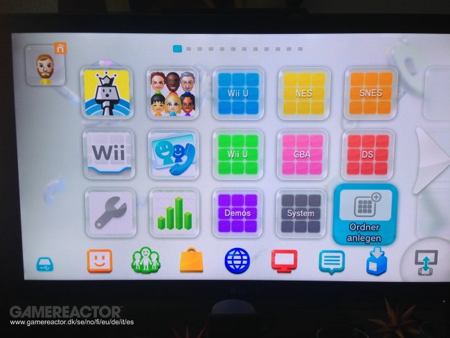 Actualización 5.2.0 de Wii U: carpetas de colores