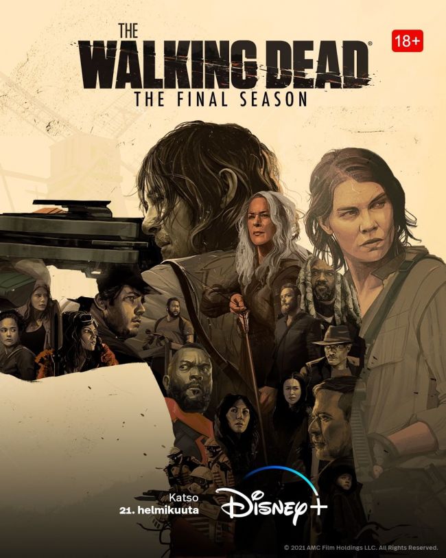 La última temporada de The Walking Dead termina desde el lunes en Disney Plus