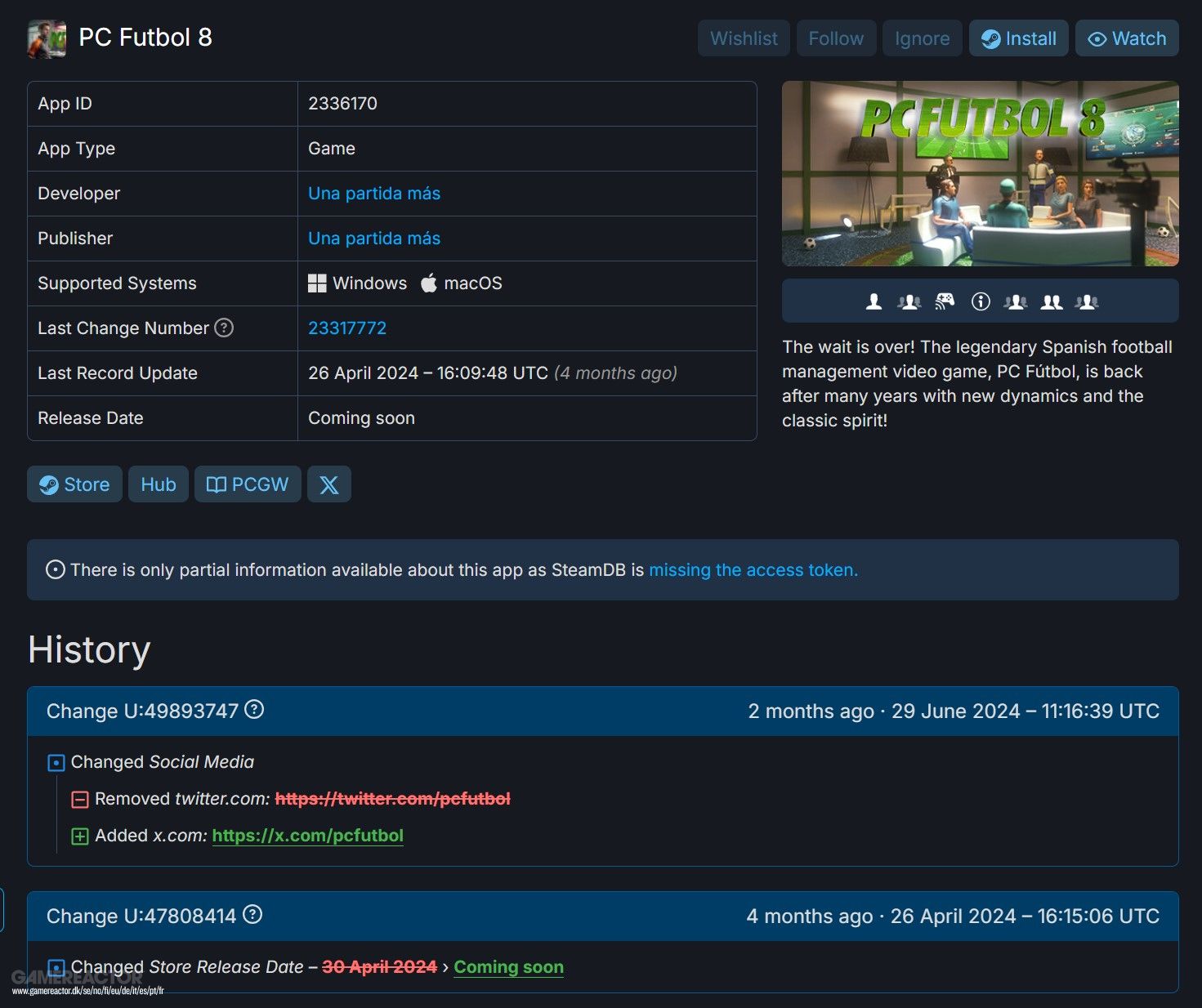 Se acabó la paciencia con PC Fútbol 8: Ni ha salido, ni hay explicaciones por parte del desarrollador
