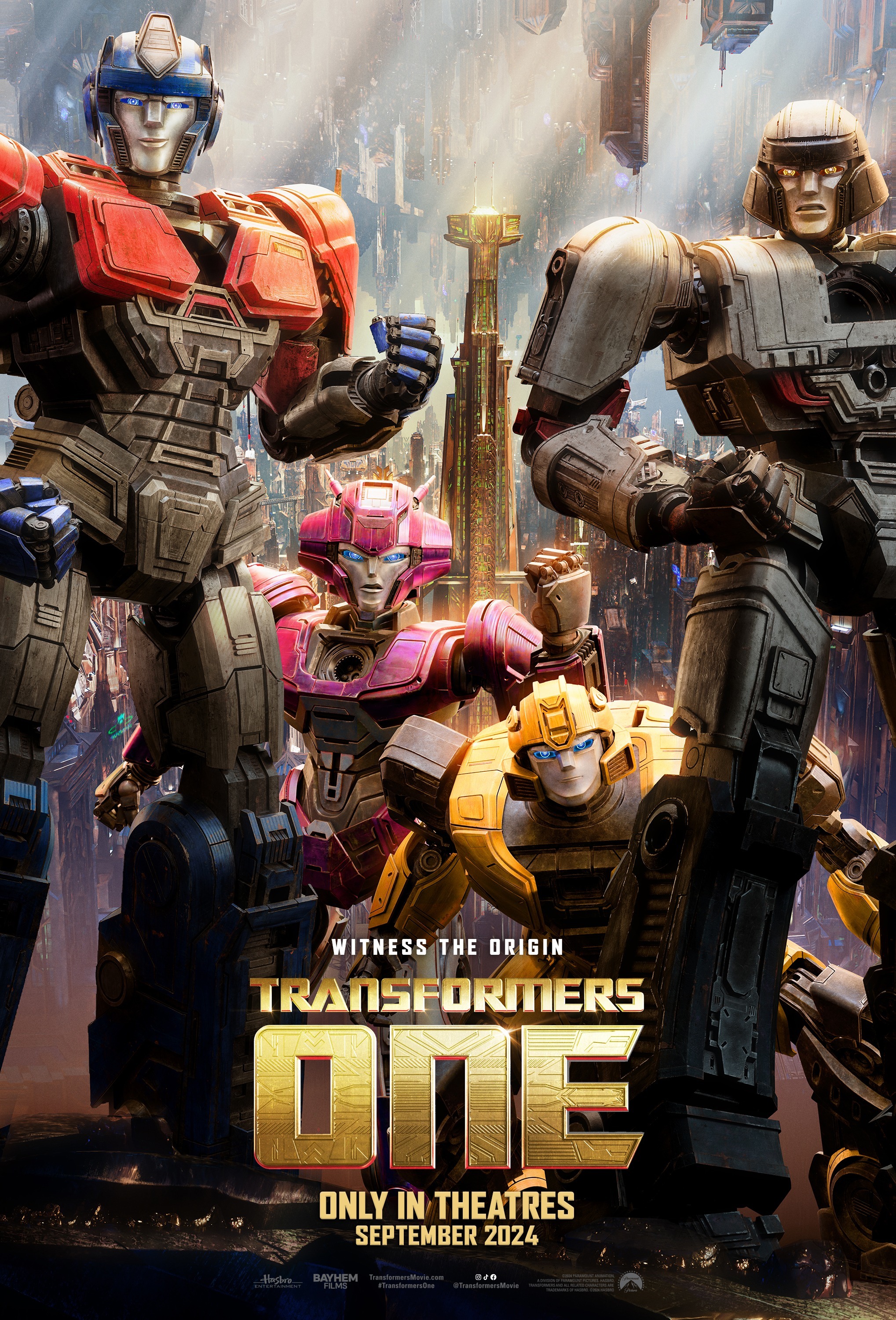 Transformers One, la precuela de la serie de animación, se estrena en cines el 20 de septiembre