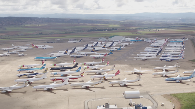 El aeropuerto español vuelve a convertirse en centro de estacionamiento de aviones en medio de la guerra de Irán