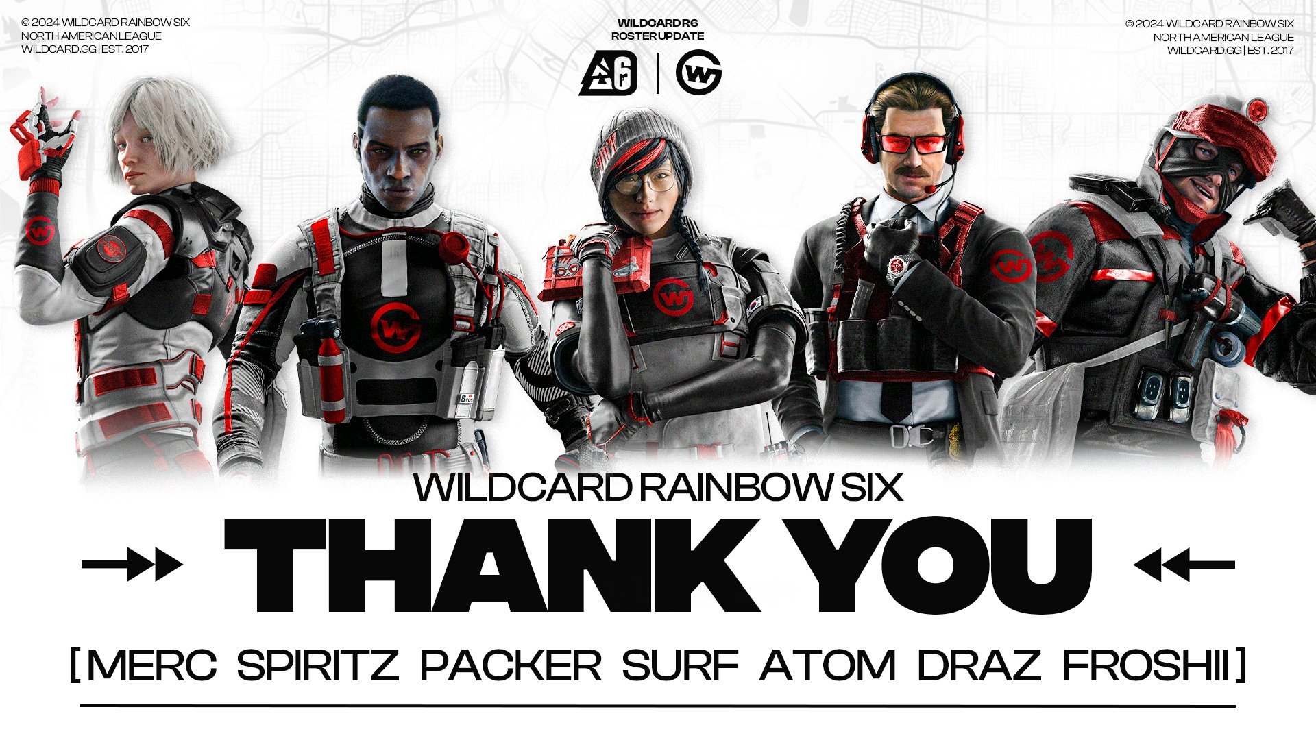 Wildcard Gaming ha abandonado su lista de Rainbow Six: Siege