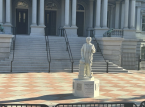 La Casa Blanca instala una estatua de Crist&oacute;bal Col&oacute;n: "El h&eacute;roe americano original"