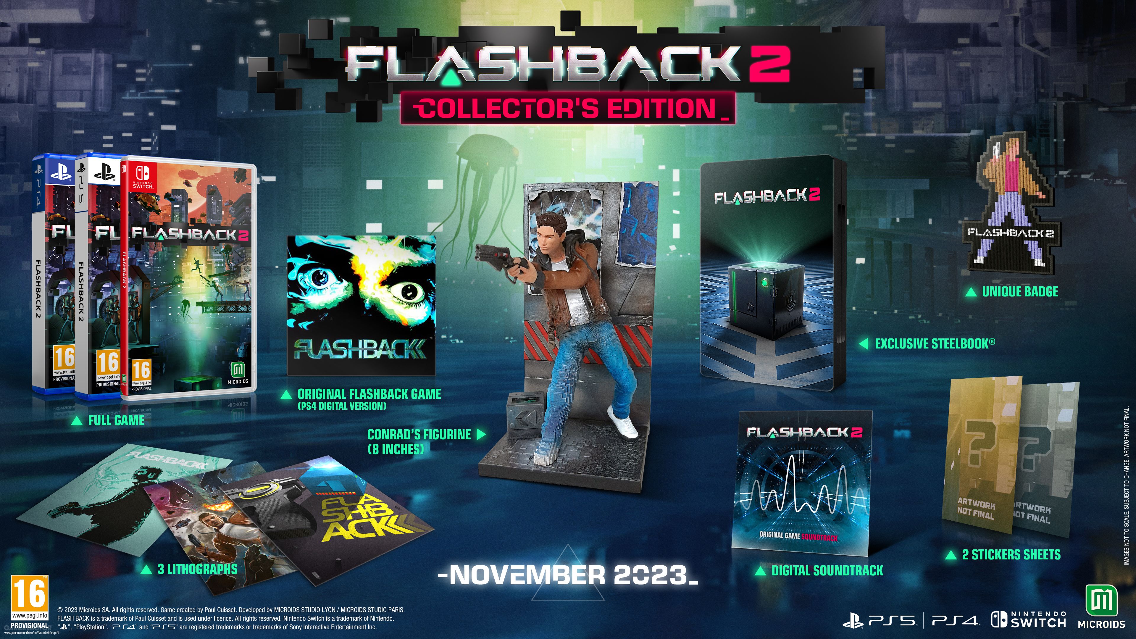Flashback 2 confirms its release date with the announcement of two physical editions